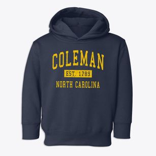 Coleman North Carolina Classic Established Toddler Hoodie