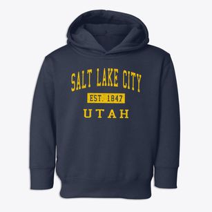 Salt Lake City Utah Classic Established Toddler Hoodie