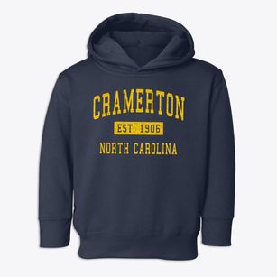 Cramerton North Carolina Classic Established Toddler Hoodie