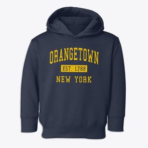Orangetown New York Classic Established Toddler Hoodie
