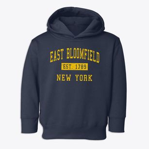 East Bloomfield New York Classic Established Toddler Hoodie