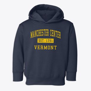 Manchester Center Vermont Classic Established Toddler Hoodie