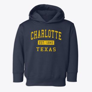 Charlotte Texas Classic Established Toddler Hoodie