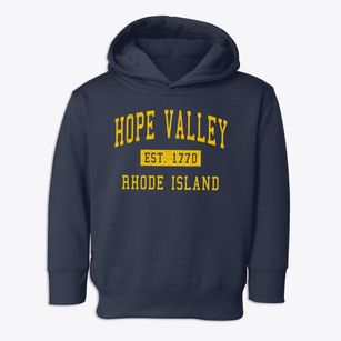 Hope Valley Rhode Island Classic Established Toddler Hoodie