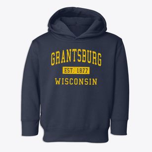 Grantsburg Wisconsin Classic Established Toddler Hoodie