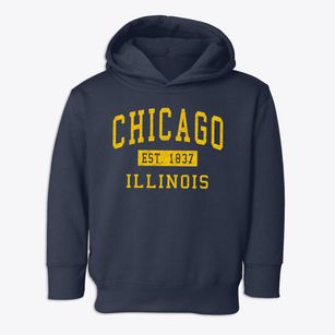 Chicago Illinois Classic Established Toddler Hoodie