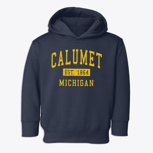 Calumet Michigan Classic Established Toddler Hoodie