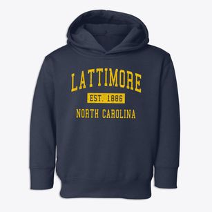 Lattimore North Carolina Classic Established Toddler Hoodie