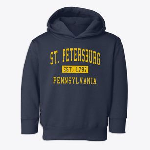St. Petersburg Pennsylvania Classic Established Toddler Hoodie