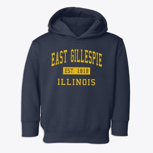 East Gillespie Illinois Classic Established Toddler Hoodie