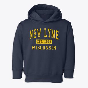 New Lyme Wisconsin Classic Established Toddler Hoodie