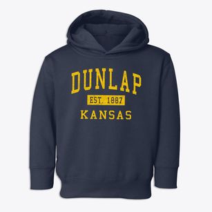 Dunlap Kansas Classic Established Toddler Hoodie