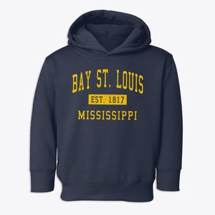 Bay St. Louis Mississippi Classic Established Toddler Hoodie