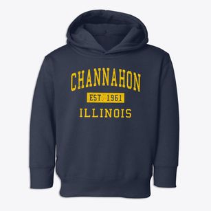 Channahon Illinois Classic Established Toddler Hoodie