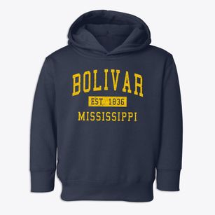 Bolivar Mississippi Classic Established Toddler Hoodie
