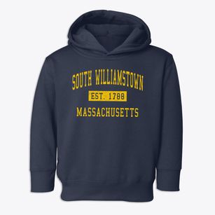 South Williamstown Massachusetts Classic Established Toddler Hoodie