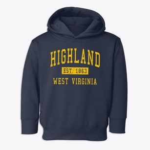 Highland West Virginia Classic Established Toddler Hoodie