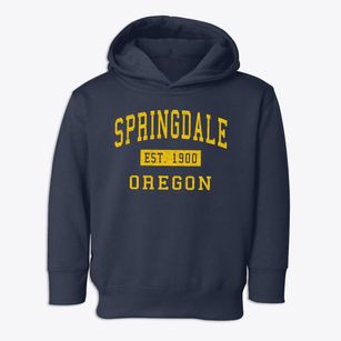 Springdale Oregon Classic Established Toddler Hoodie