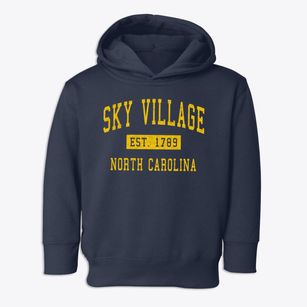 Sky Village North Carolina Classic Established Toddler Hoodie
