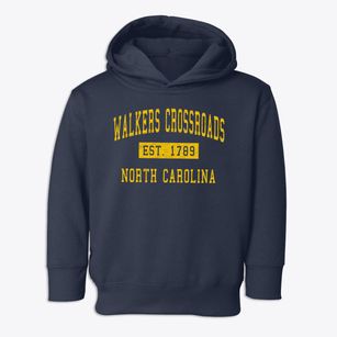 Walkers Crossroads North Carolina Classic Established Toddler Hoodie
