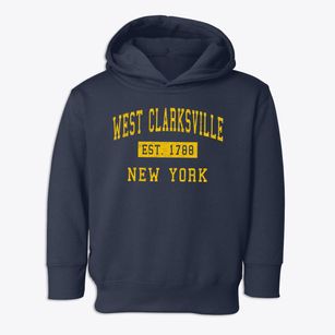 West Clarksville New York Classic Established Toddler Hoodie