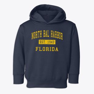 North Bal Harbor Florida Classic Established Toddler Hoodie