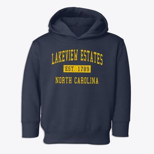 Lakeview Estates North Carolina Classic Established Toddler Hoodie