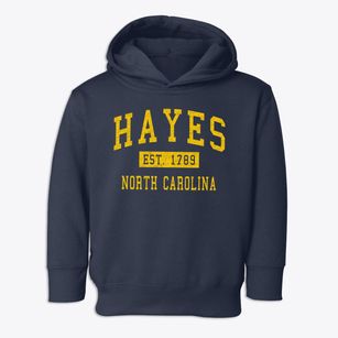 Hayes North Carolina Classic Established Toddler Hoodie