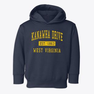 Kanawha Drive West Virginia Classic Established Toddler Hoodie