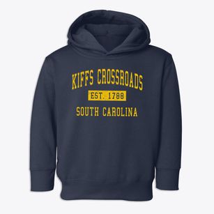 Kiffs Crossroads South Carolina Classic Established Toddler Hoodie