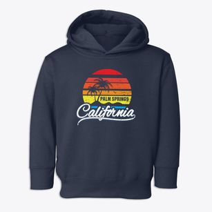 Palm Springs California Palm Tree Sunset Toddler Hoodie
