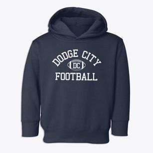 Dodge City High School Classic Football Toddler Hoodie