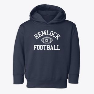Hemlock School Classic Football Toddler Hoodie