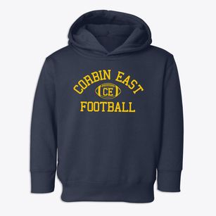 Corbin East High School Classic Football Toddler Hoodie