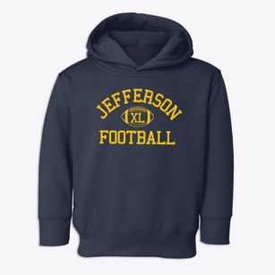 Thomas Jefferson Junior High School Classic Football Toddler Hoodie