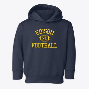 Edison High School Classic Football Toddler Hoodie