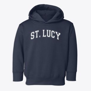 Saint Lucy Elementary School Varsity Arch Toddler Hoodie