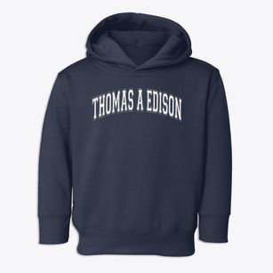 Thomas A Edison Middle Learning Center Varsity Arch Toddler Hoodie