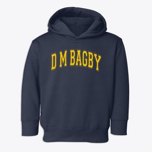 D M Bagby Elementary School Varsity Arch Toddler Hoodie