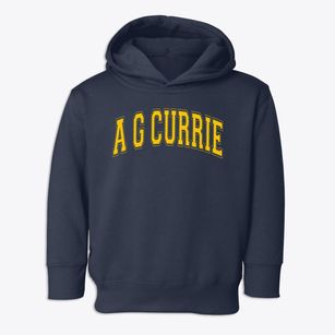 A G Currie Middle School Varsity Arch Toddler Hoodie