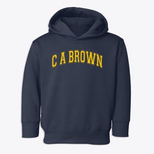 C A Brown Varsity Arch Toddler Hoodie