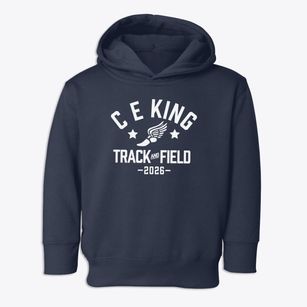 C E King Middle School Track and Field Toddler Hoodie
