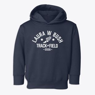 Laura W Bush Elementary School Track and Field Toddler Hoodie