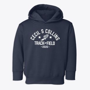 Cecil S Collins Elementary School Track and Field Toddler Hoodie