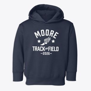Moore Elementary School Track and Field Toddler Hoodie