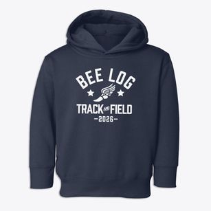 Bee Log Elementary School Track and Field Toddler Hoodie