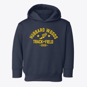 Hubbard Woods Elementary School Track and Field Toddler Hoodie