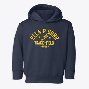 Ella P Burr School Track and Field Toddler Hoodie