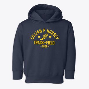 Lillian P Hussey Elementary School Track and Field Toddler Hoodie