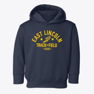 East Lincoln Middle School Track and Field Toddler Hoodie